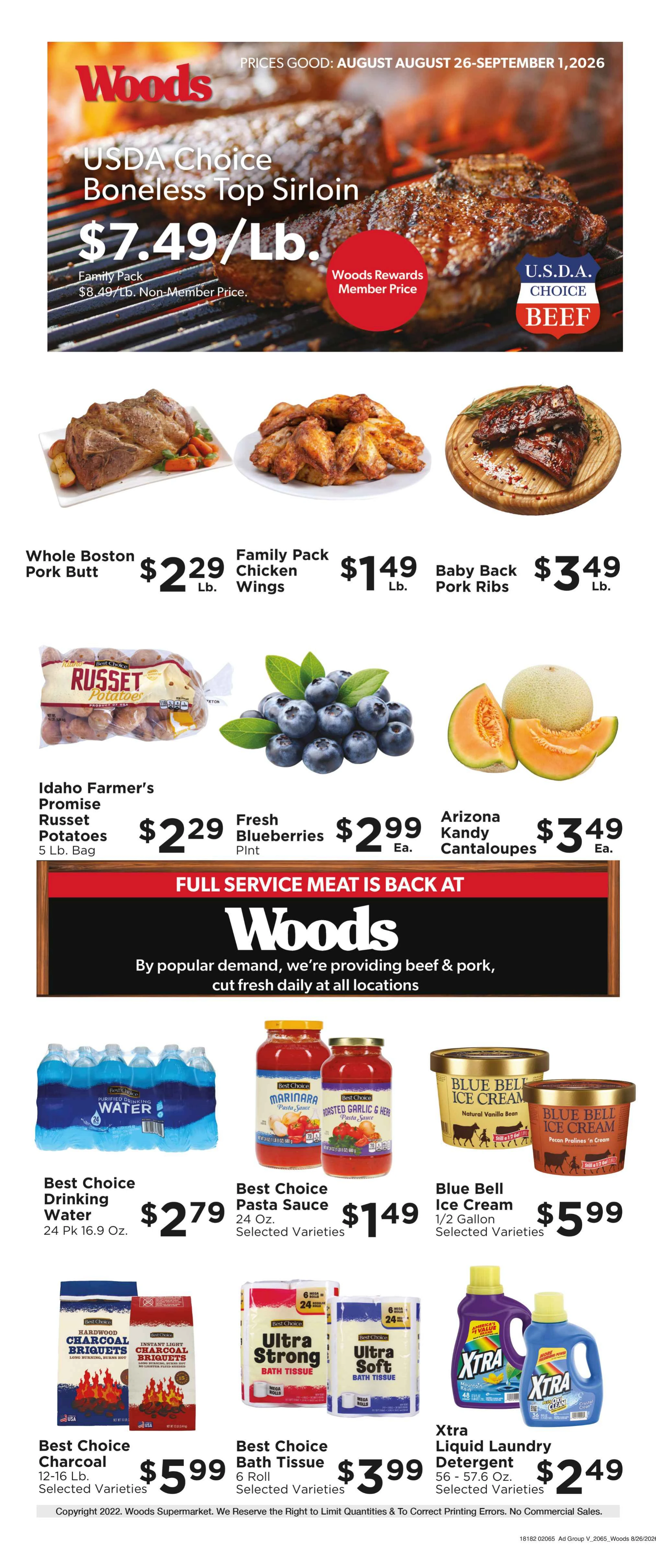 Woods Supermarket - Bolivar Weekly Ad - Page 1