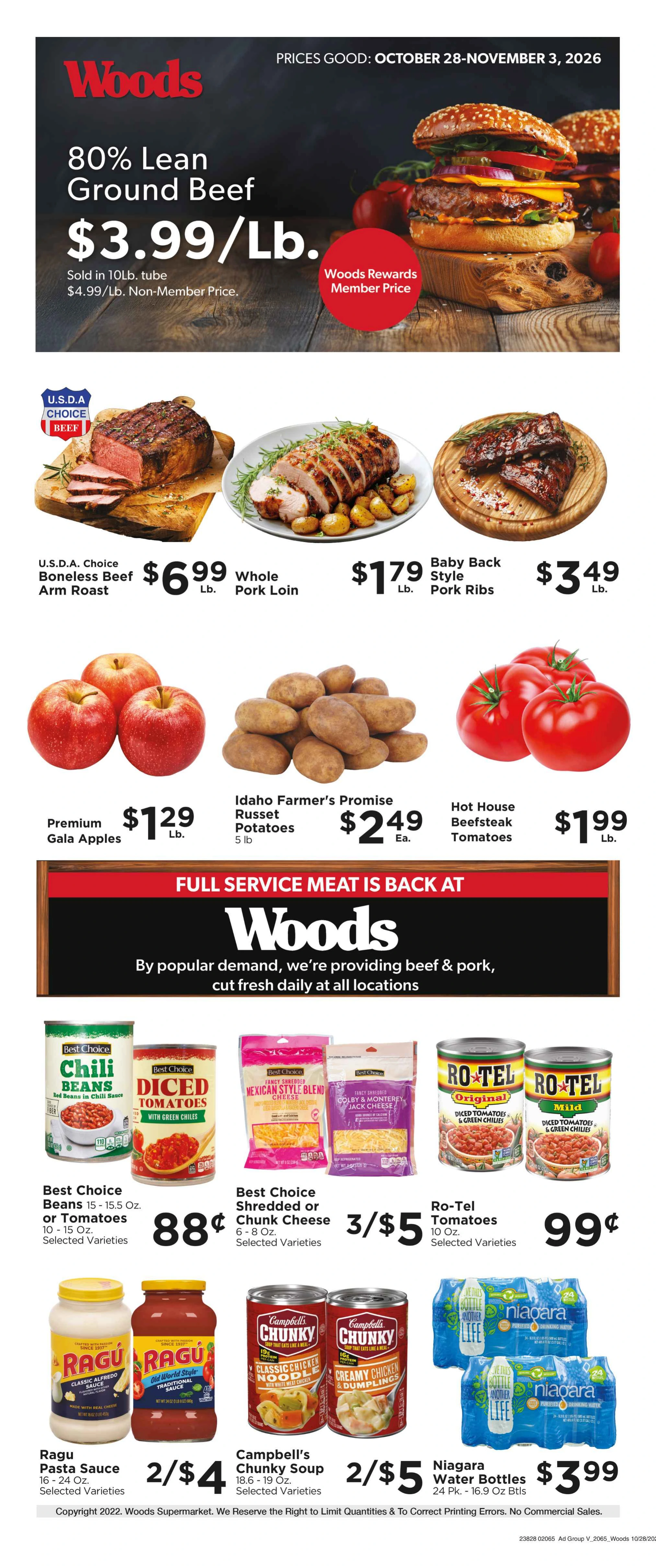 Woods Supermarket - Bolivar Weekly Ad - Page 1